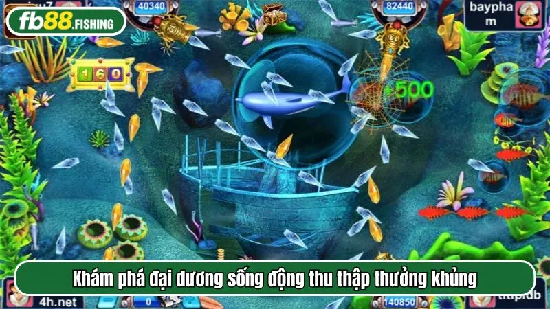 Khám phá đại dương sống động thu thập thưởng khủng